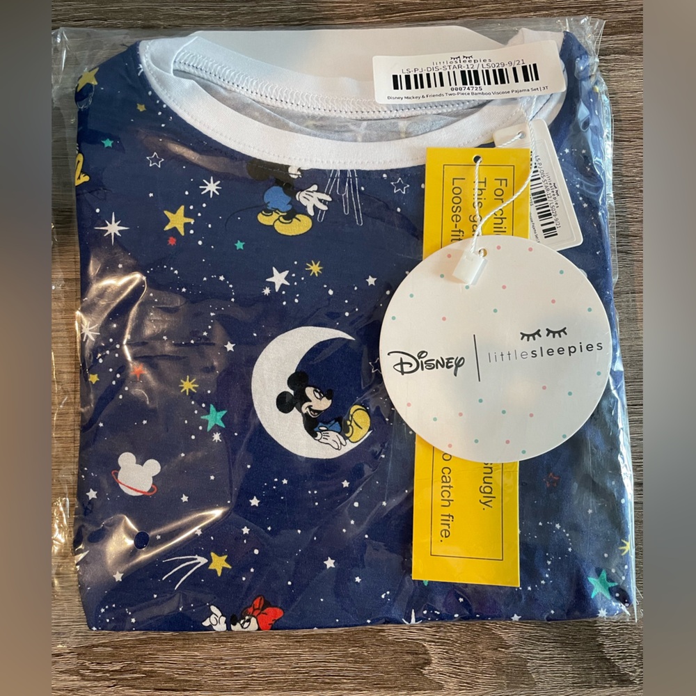 Little Sleepies Mickey Mouse 3T two piece PJs